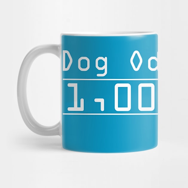 Dog Odometer 1,000,000 and counting - Dark Shirt Version by Inugoya